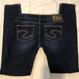 Silver Suki Jegging Jeans Dark Wash Denim 27